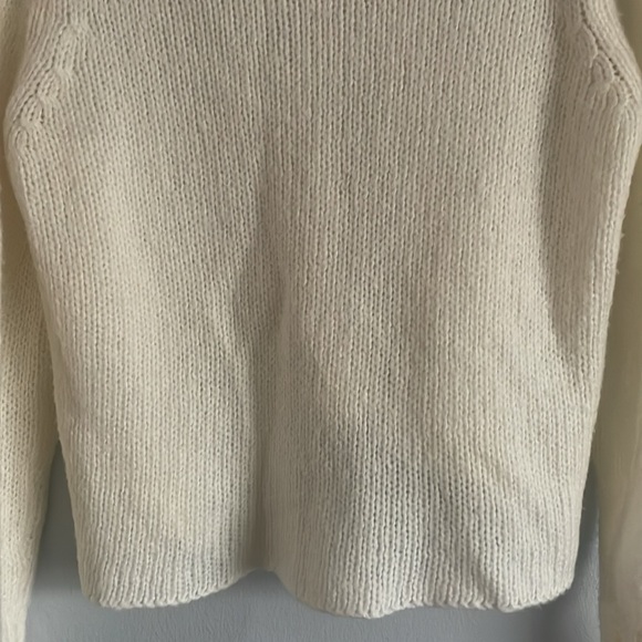 Wooden Ships Cream Knit Sweater Size S/M - Picture 9 of 11